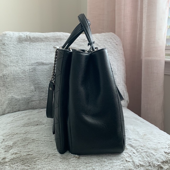 REBECCA MINKOFF | Je T’aime Work Bag Tote - Black Leather - Picture 7 of 17